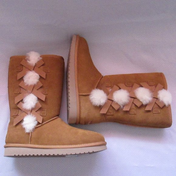 💖 KOOLABURRA BY UGG VICTORIA WOMENS CHESTNUT BOOTS SIZE 7W NEW 💖 - Picture 13 of 16